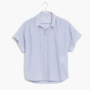 Madewell Hilltop Shirt in Seersucker Gingham Check